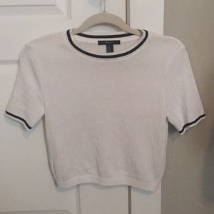 White crop top